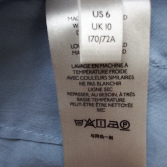 MAEVE by ANTHROPOLOGIE light blue wide leg pants - Picture 8 of 9